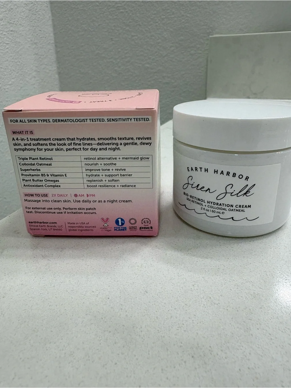 Earth Harbor Siren Silk Bio-Retinol Hydration Cream -New